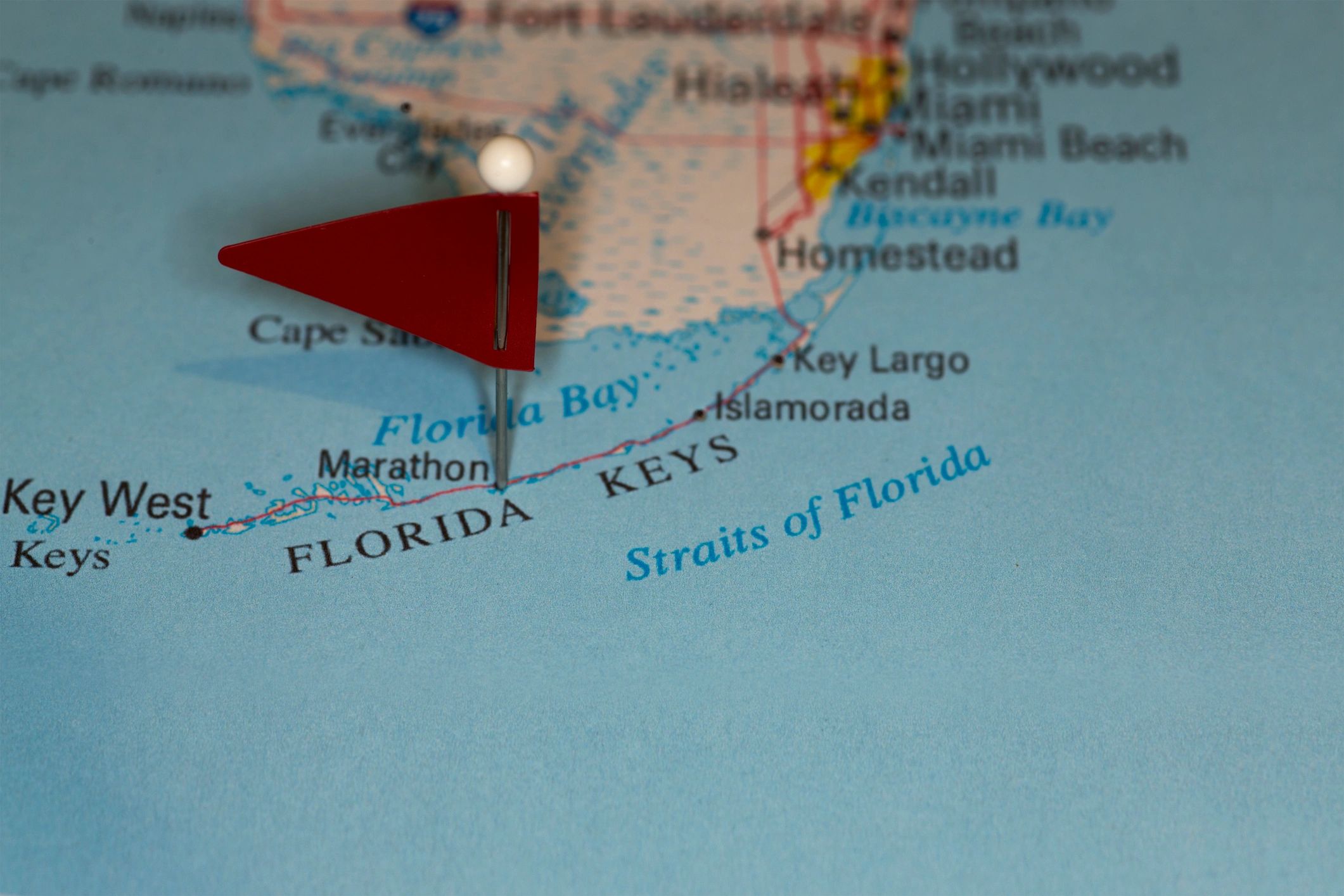 Florida map detail representing statewide logistics coverage