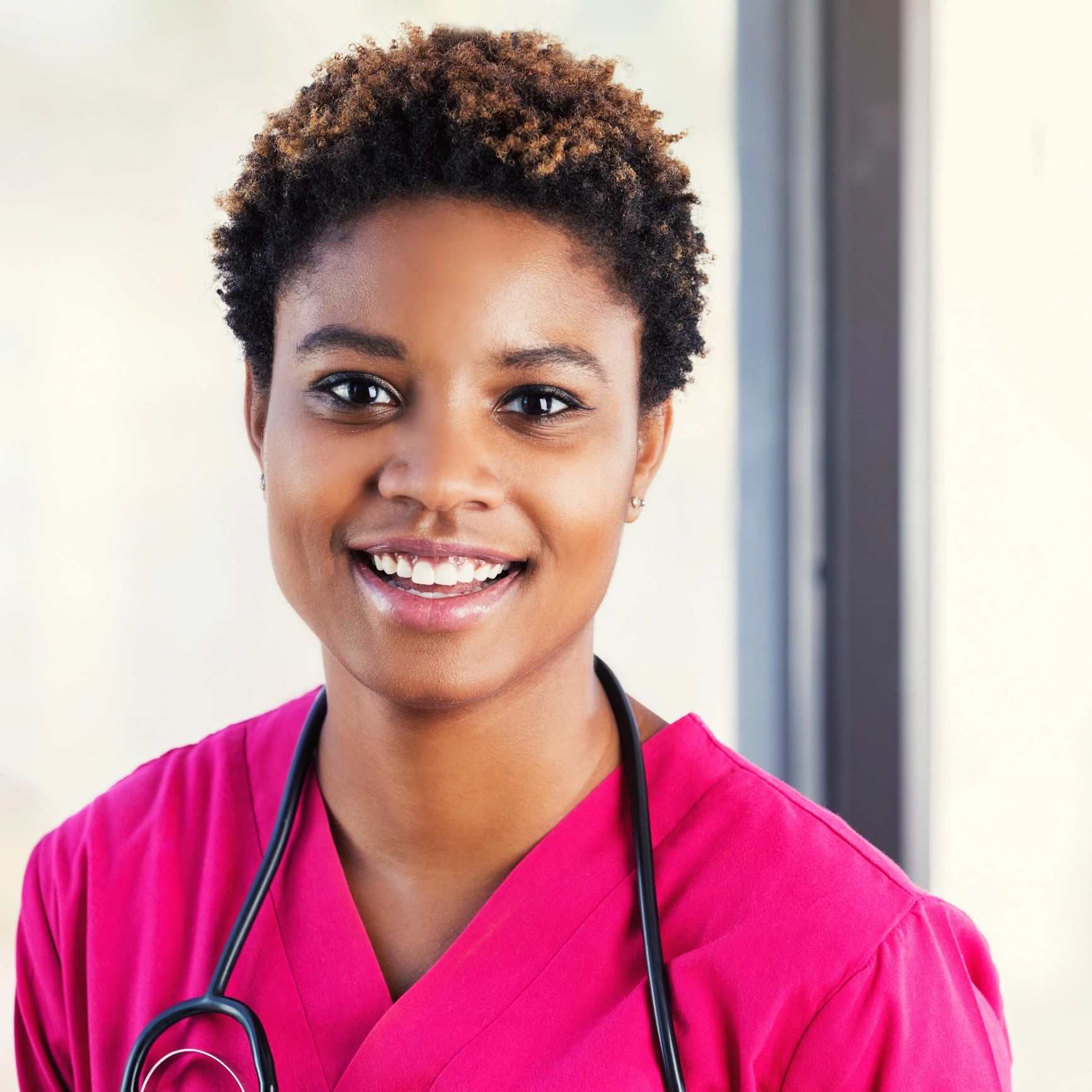 Portrait of a nurse for testimonial
